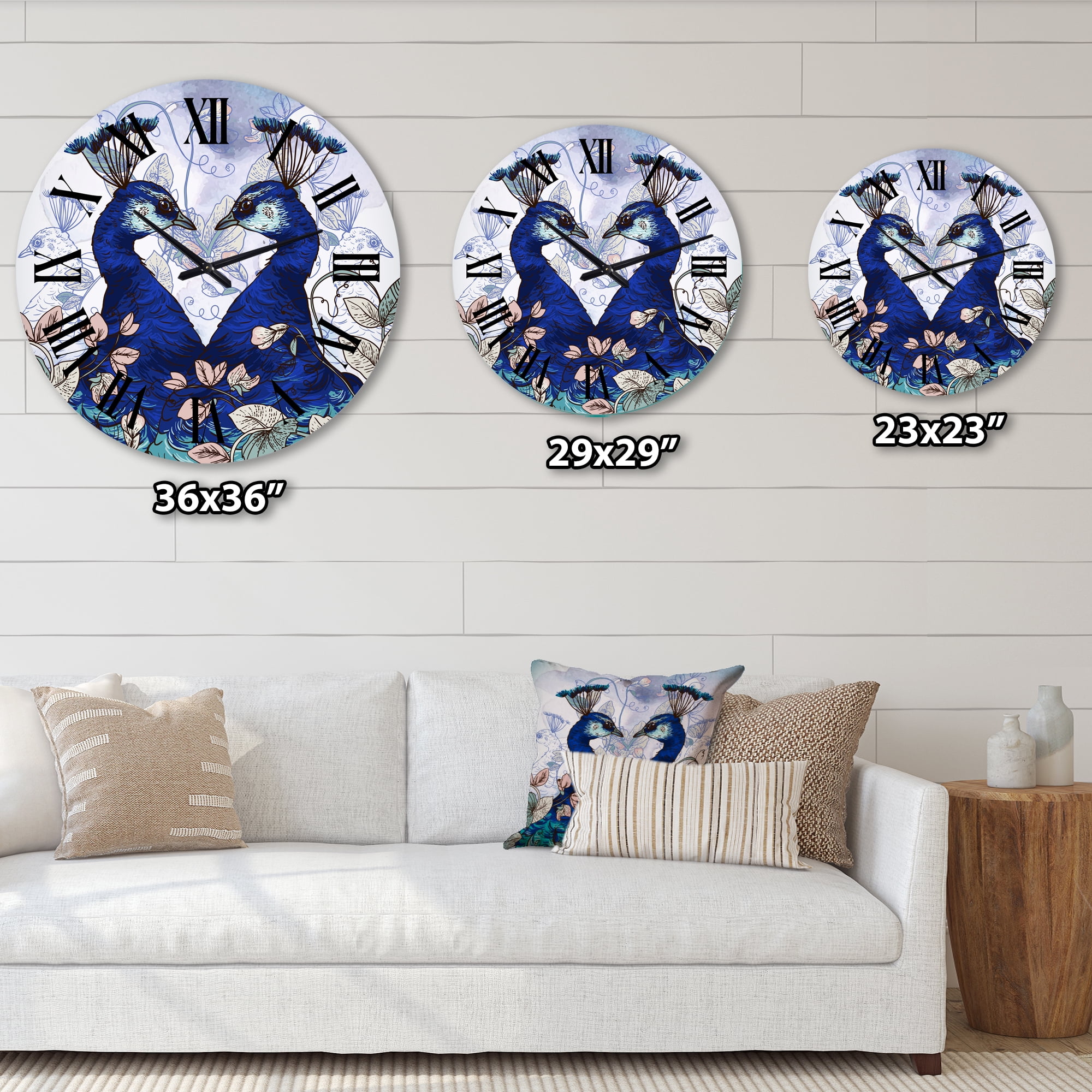 Designart 1 in Quartz Traditional Wall Clock