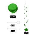 thumbnail image 3 of Uxcell Party Hanging Stars Strip Streamer Stars Ceiling Decorations Swirling for Birthday,Wedding,Pack of 30(Green), 3 of 6