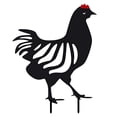 thumbnail image 1 of Pollo Granja Arte Silueta Estaca Metal Gallo Ornamento Modelo Imitación Animal Ornamento Miniatura Decoración Jardín Gallina Decoración Suelo Insertar Patio Arte Scienceny TO005668-02, 1 of 7