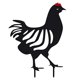 thumbnail image 1 of Pollo Granja Arte Silueta Estaca Metal Gallo Ornamento Modelo Imitación Animal Ornamento Miniatura Decoración Jardín Gallina Decoración Suelo Insertar Patio Arte Noticed TO005668-02, 1 of 7