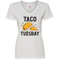 thumbnail image 3 of Inktastic Taco Tuesday Women's V-Neck T-Shirt, 3 of 5