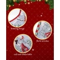 thumbnail image 6 of Christmas Christmas Tree Skirt 48 Inches Large Christmas Skirt Tree, Winter Snowflake Snowman Xmas Tree Red Plaid Tree Skirt Christmas Decorations for Fireplace Party Holidays Indoor Outdoor, 6 of 7