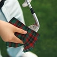 thumbnail image 4 of Golf Towels for Golf Bags For Men Women - Tartan Plaid 24x16in Absorbent Quick Drying Golf Towel for Cleaning Golf Ball Club Golf Bag Accessories with Carabiner, 4 of 8