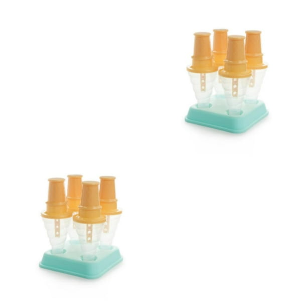 Monstrate Molde lavable reutilizable para hacer helados, moldes de cono de postre para nevera y congelador de verano, artesanía artesanal hecha Type1 NO1