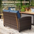 thumbnail image 3 of Vicllax 7 Pieces Wicker Patio Furniture Set 7-Seat Outdoor Conversation Set with 17.8" Coffee Table, 3 of 12