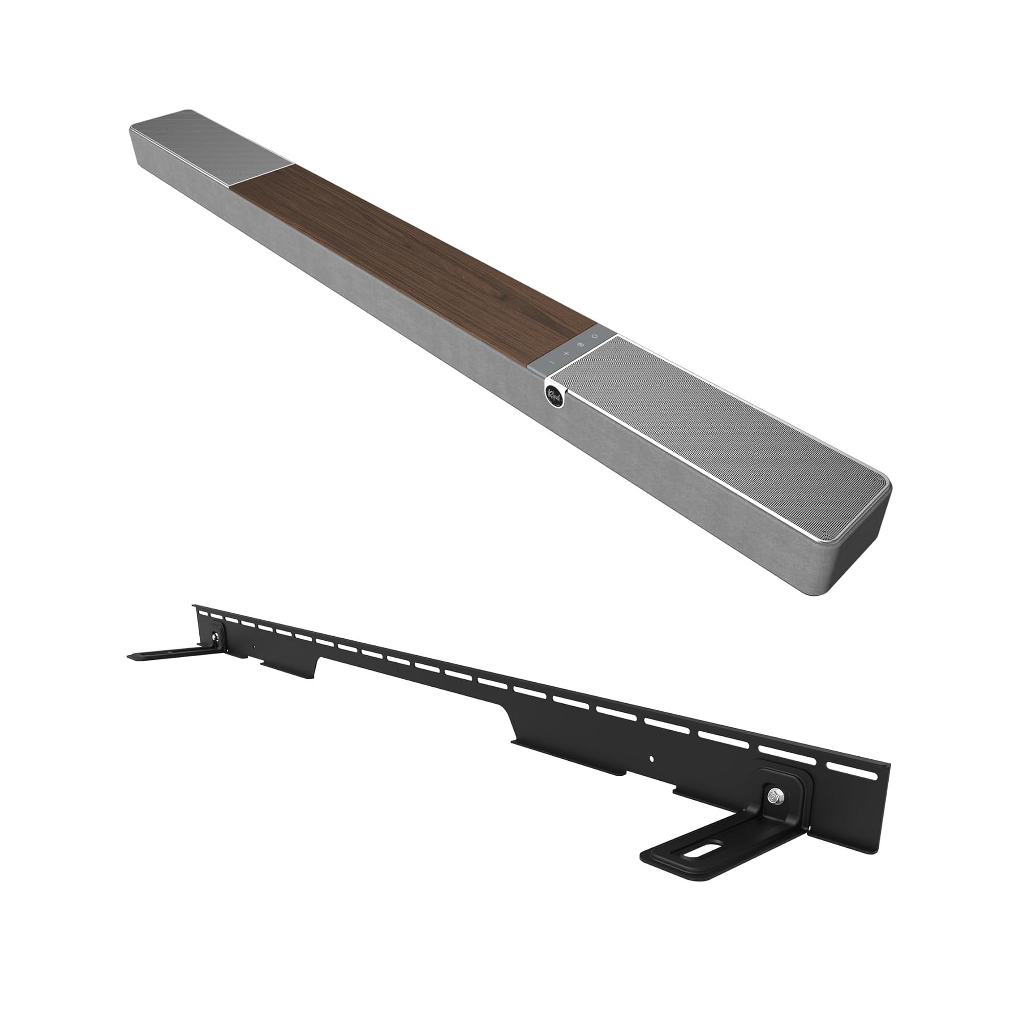 Klipsch FLEXUS-300-SOUNDBAR 5.1.2 Sound Bar Walnut with a Klipsch FLEXUS-300-MOUNT Speaker Mount (2025)