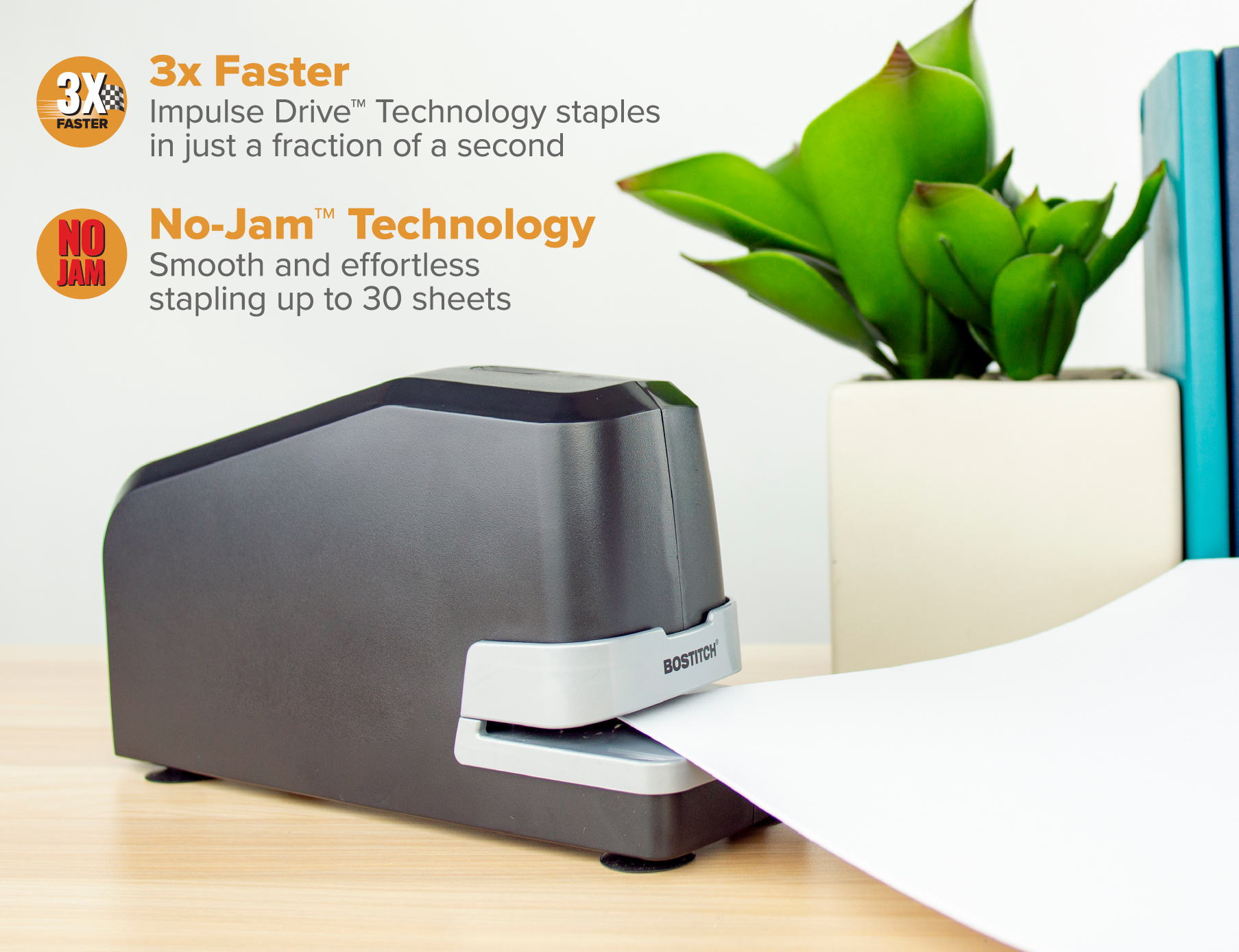 Bostitch Office Impulse 30 Electric Stapler, Black photo 6