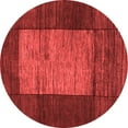 thumbnail image 1 of Ahgly Company Indoor Round Abstract Red Contemporary Area Rugs, 8' Round, 1 of 4