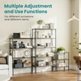 thumbnail image 6 of CONCETTA 5-Tier Adjustable Metal Shelving Unit, H - Black Storage Organizer, 6 of 6
