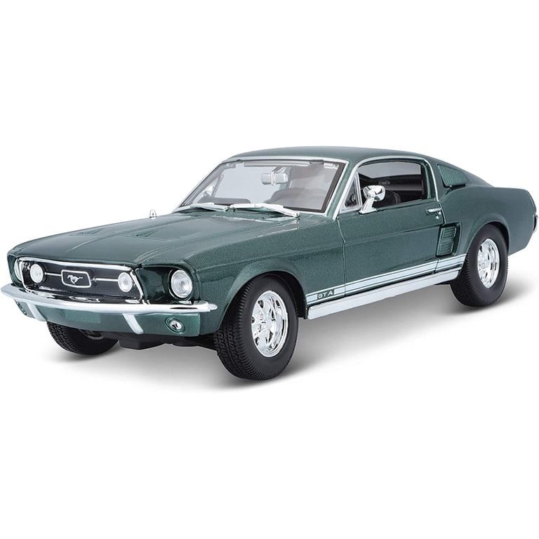 ミニカー 1967 Ford Mustang GTA Fastback 1/18 1967 Ford Mustang GTA Fastback Green Metallic with White Stripes 1