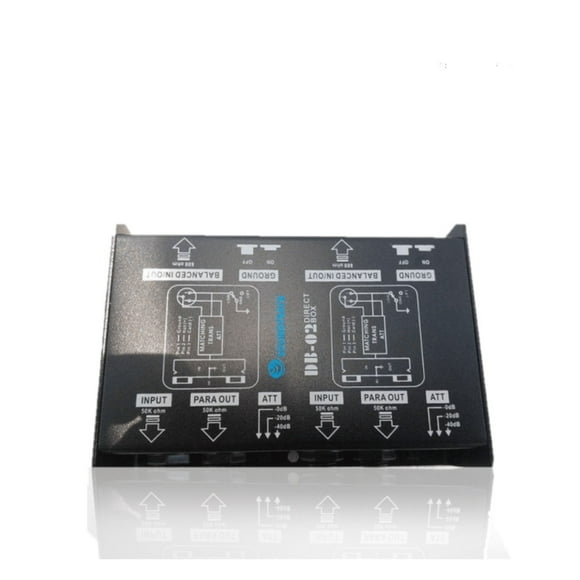 Caja Directa DB02 Soundtrack de 2 Canales Metálica SOUNDTRACK Jack XLR Balanceado