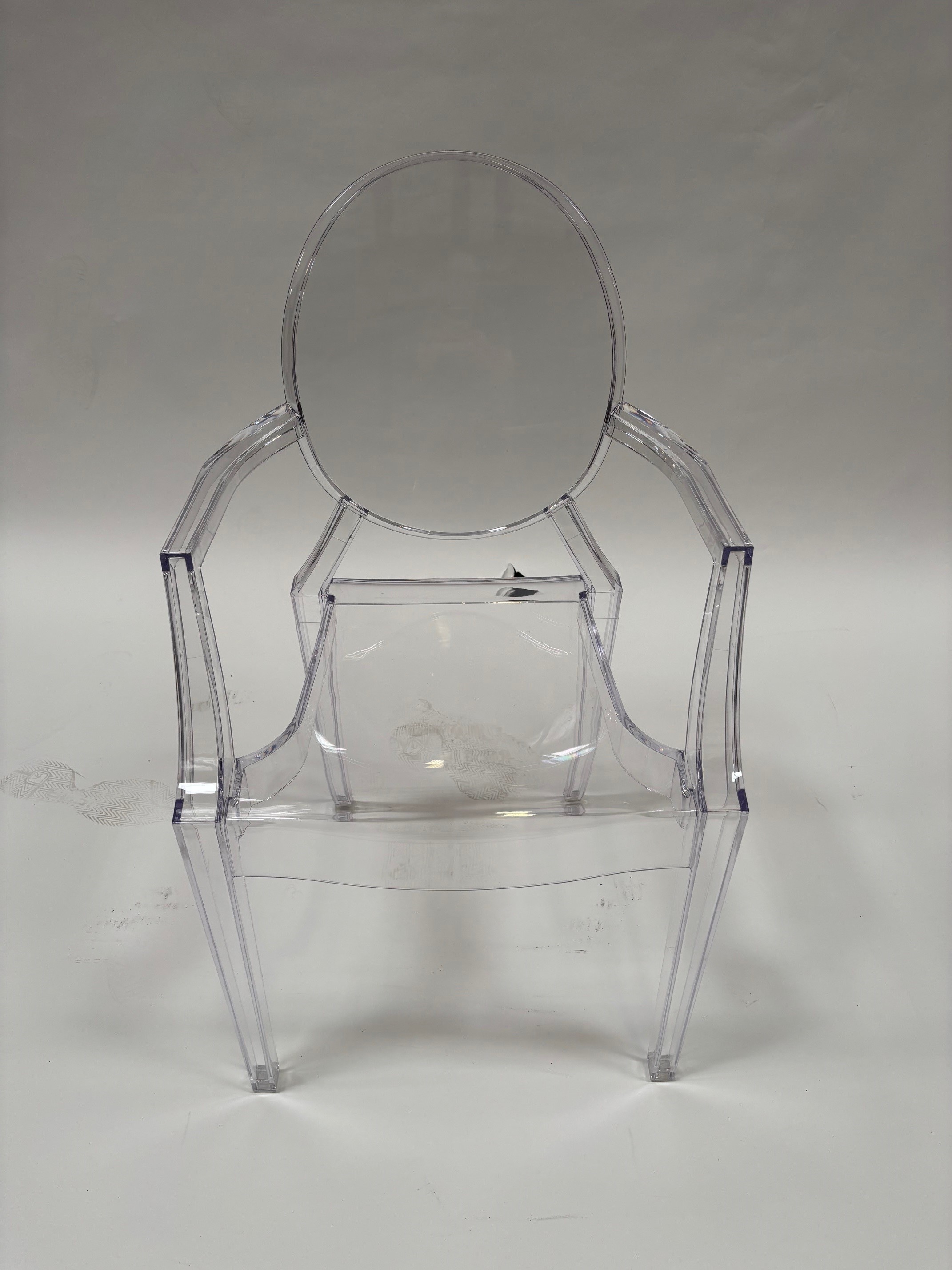 Chair - Phantom Resin w/Arms - Clear (4/Box)