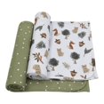 thumbnail image 1 of Living Textiles Ensemble de 2 Langes en Jersey de Coton - Forest Retreat, 1 of 3