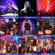 Luxbird Halloween Party LED Mask Masquerade,with Lights Up, Gesture Change, Bluetooth Programmable for Christmas,Dancing