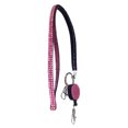 thumbnail image 2 of mmirethe Metal Women Neck Hanging Strap Portable Cute Glossy Round Solid Color Rhinestone Work Card Badge Key Holder Rope, 2 of 5