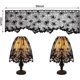 thumbnail image 2 of 3 piezas de cubierta de pantalla de lámpara de Halloween con encaje negro, cubierta de telaraña para pantallas de lámparas, decoración para fiesta de Halloween, decoración interior, 2 of 7