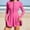 *Hot Pink, variant on ClodeEU Women's UV Protection Quick Dry Surf Set Long Sleeve Zip Tankini Dress with Built in Pads and Shorts White,Womens Plus S