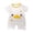 White, variant on Sopiago Baby Boy Rompers Short Sleeve Cotton Toddler Rompers Graphic Print Baby Clothes One-Piece Outfit Baby Boy Clothes Beige,0-3 Months