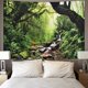 thumbnail image 3 of Tapiz Decorativo de Pared Dormitorio - Bosque Tropical Naturaleza Eco Plantas Cascada - 200 x 150 cm Grande - Papel Pintado de Tela - Tapiz de Pared Estético - Decoración Panorámica JAMW Sencillez, 3 of 5