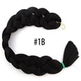 thumbnail image 2 of Super Braid Advanced Kanekalon Fibers Bulk Hair Easy to Grab Braid Twist, Pack of 2, Color #1B, 2 of 2