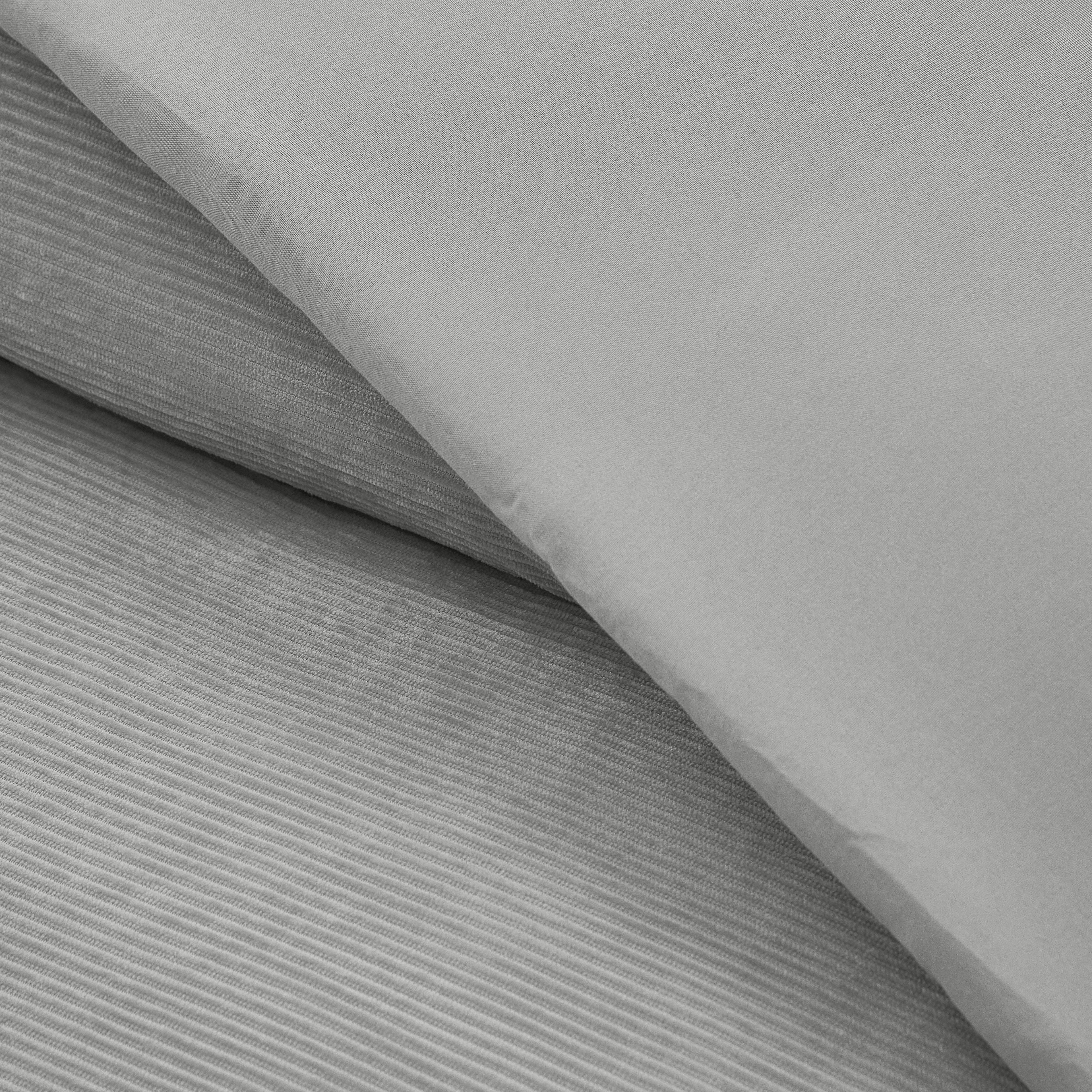 Mainstays Silver Corduroy Comforter for Adults, Twin XL