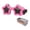Pink, variant on Protective Cat Sunglasses Adjustable Pet Goggles For Outdoor Driving And Sunny Day Adventures
