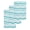 Teal White, variant on Navy Blue Brown Ombre Moire Kitchen Dish Towels for Drying Dishes Set of 4, Water Ripple Stripe Farmhouse Waffle Weave Microfiber Hand Tea Bathroom Towels Quick Dry & Absorbent Towel 12x12