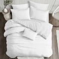 thumbnail image 5 of Carmel Linen Bleach White Comforter Set Queen, 5 of 5
