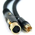 thumbnail image 1 of Cable Monoprice XLR hembra a RCA macho - 15 pies - negro con conectore, 1 of 2