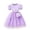 b-713Purple326, variant on MEZZALL Girls Summer Dress Short Sleeve Embroidered Waistband Layered Mesh Tutu Toddlers O-Neck Solid Color Relaxed Fit Dresses