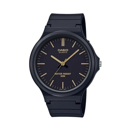 casio men's classic analog black watch