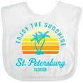thumbnail image 3 of Inktastic Summer Enjoy the Sunshine St. Petersburg Florida in Blue Boys or Girls Baby Bib, 3 of 4