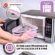 thumbnail image 4 of Recipiente reutilizable para pizza Pack con 5 bandejas, color rosa, 4 of 9