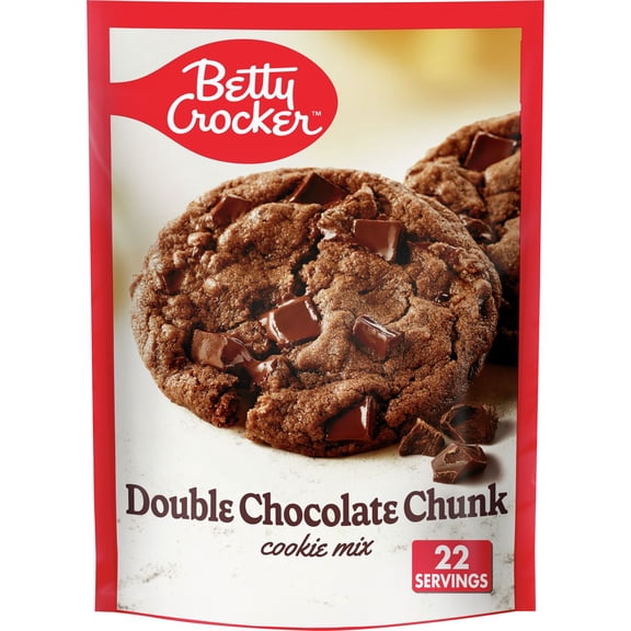 Betty Crocker Double Chocolate Chunk Cookie Mix - 17.5oz - Pack of 2