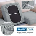thumbnail image 4 of Smiry Couch Cushion Covers, Waterproof Couch Cover, Stretch Sofa Slipcovers, Washable Sofa Cushion Covers, Sofa Protective Cover Suitable for Pets and Kids (1 Cushion Sofa, Light Grey), 4 of 6