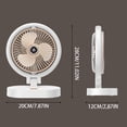 thumbnail image 3 of Binwennn A Tent Bed Little Fans for Bedroom Attach to Bed Convenient Mini Folding Fan Home Desktop Lighting Rechargeable Small Fan Multifunctional Small Fan Desktop Convenient Folding For All, 3 of 5