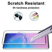 Samsung Galaxy S20 ULTRA (6.9) Tempered Glass Screen Protector [Full Adhesive with Curved Coverage] [Fingerprint Cutout] 3D, 9H Glass Screen Protector Tempered Glass For Samsung Galaxy S20 Ultra 5G