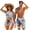American Eagle 250 Years, variant on Tiger Matching Swimsuits for Couples Womens 2 Piece Bikini Sets Sexy Cross Front Mens Swimming Trunk with Pocket Couples Matching Bathing Suits for Family Swimwear-2XL
