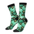 thumbnail image 1 of Fotbe Sea Turtle Calcetas Largas con Estampado para Hombre y Mujer – Calcetas de Compresión Transpirables y Elásticas, Viajar y Uso Diario Talla 5-11, 1 of 6