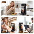 thumbnail image 6 of Kuhitley Single Serve Coffee Maker for Grounds,14oz Hot & Iced Coffee Brewer with 420ml Water Cup,700W Compact Machine with Reusable Mesh Filter,One Cup Coffee Maker for Home Countertop, 6 of 10