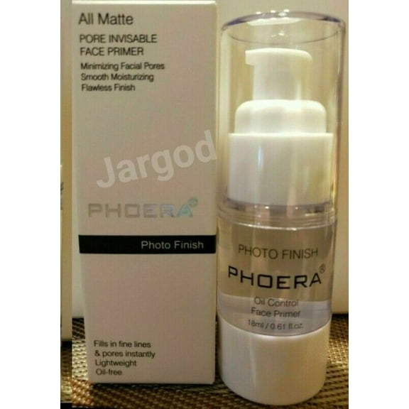 Phoera Face Primer 18ml Full Size Base Liquid Natural All Matte Foundation Pores Invisible Oil-control