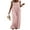 Pink, variant on nvzhuang Women’s Fashion Jumpsuit Casual Button Wide Leg Suspender Overalls with Pockets