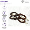 thumbnail image 3 of Parcelona French Ribbon Knot Infinity Small Celluloid Hair Barrettes for Women, 3 of 22