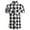 Black, variant on Golf Shirts for Men Red Short Sleeve French Chic Collared Tops Plaid Minimalist Button-Up Shirts Summer Tops