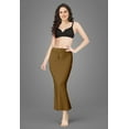 thumbnail image 4 of Trendmalls Lycra Spendex Saree Shapewear Petticoat for Women-P01-Brown, 4 of 6