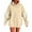 Beige, variant on Makaor Cute Hoodies for Women Plus Size Tunic Sweatshirt Long Sleeve Pullover Solid with Bow Oversized Tops