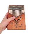 thumbnail image 5 of Kalimba Thumb Piano For Kids Adults Beginners 17 Keys Chocolate Compact Musical Instrument 1Pack, 5 of 5