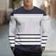 thumbnail image 1 of Blusas y camisas de manga larga y cuello redondo, moda casual para hombre, moda, estampado, deportivas, manga larga, cuello redondo, blusas, camisas, blusa para hombre, poliéster, 1 of 5