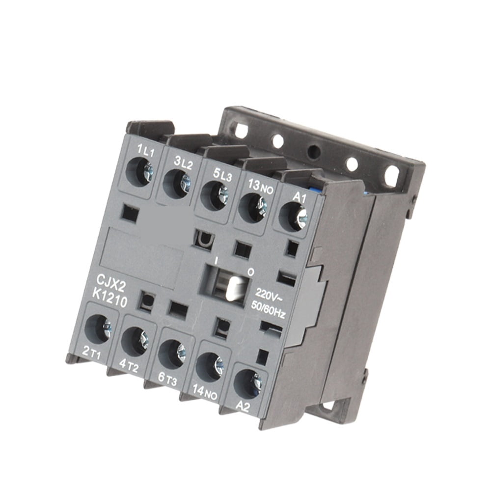 CJX2-K Mini AC Contactor Din Rail 3P 3main 1NO/3main 1NC Coil Voltage 220V 50/60Hz 6A 9A 12A