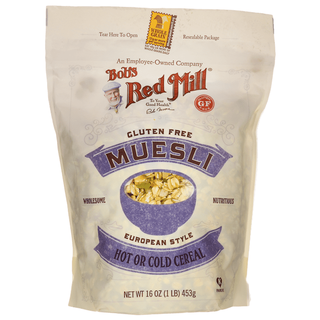Bob's Red Mill, Muesli, European Style, Gluten Free, 16 Oz Walmart